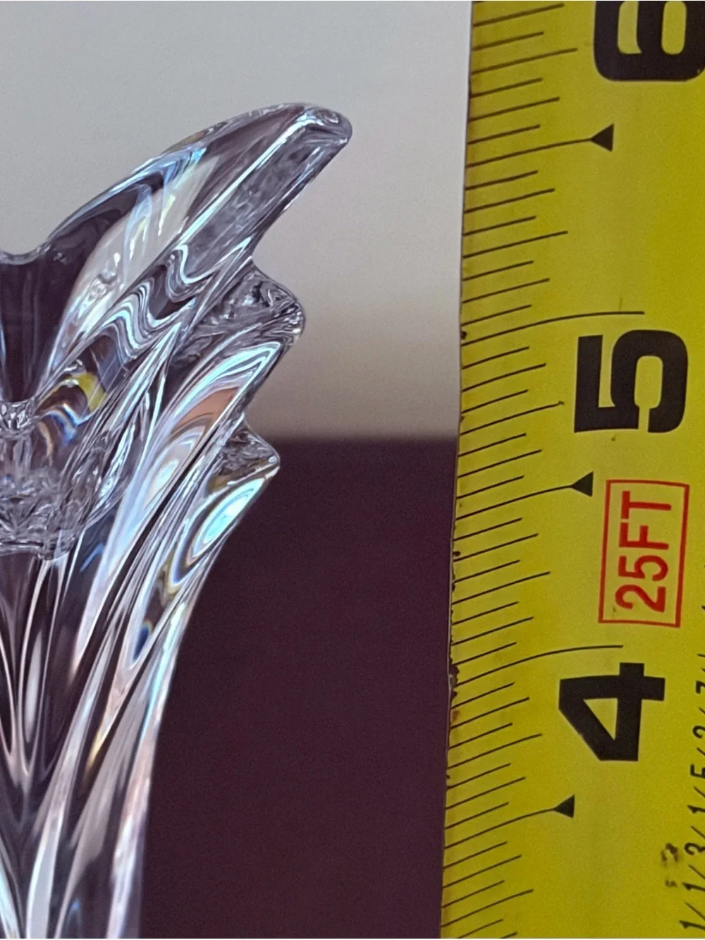 Pair Of Vintage Mikasa Deco Fine Lead Crystal Candlestick Holders 5” EUC